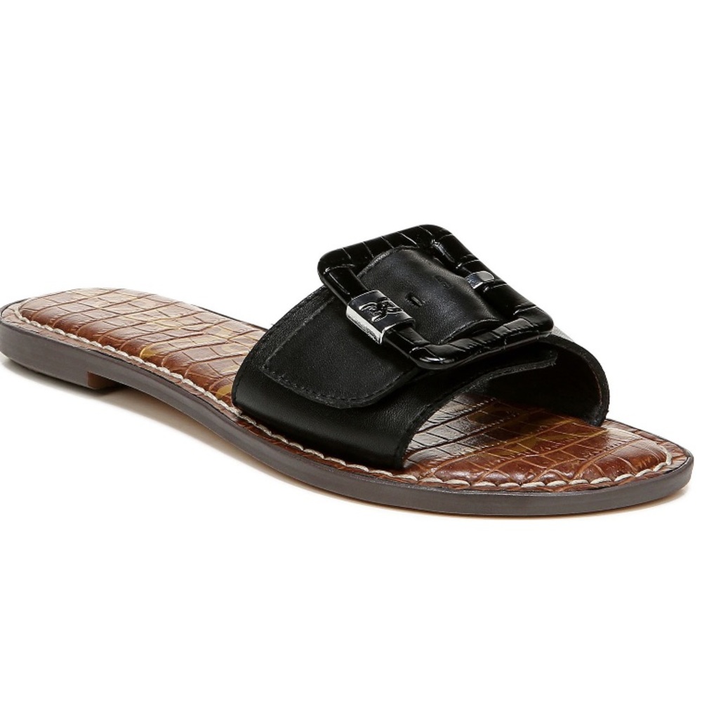Sam Edelman buckle sandal in black
